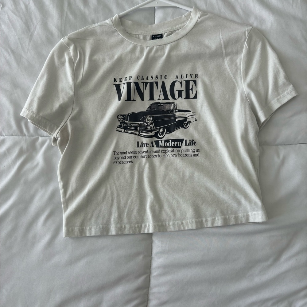 Vintage Graphic Tee in White